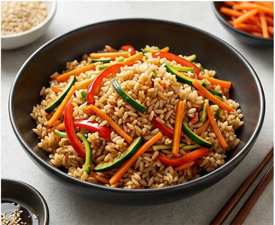 Arroz con Verduras al Wok Estilo Oriental- ID: 103