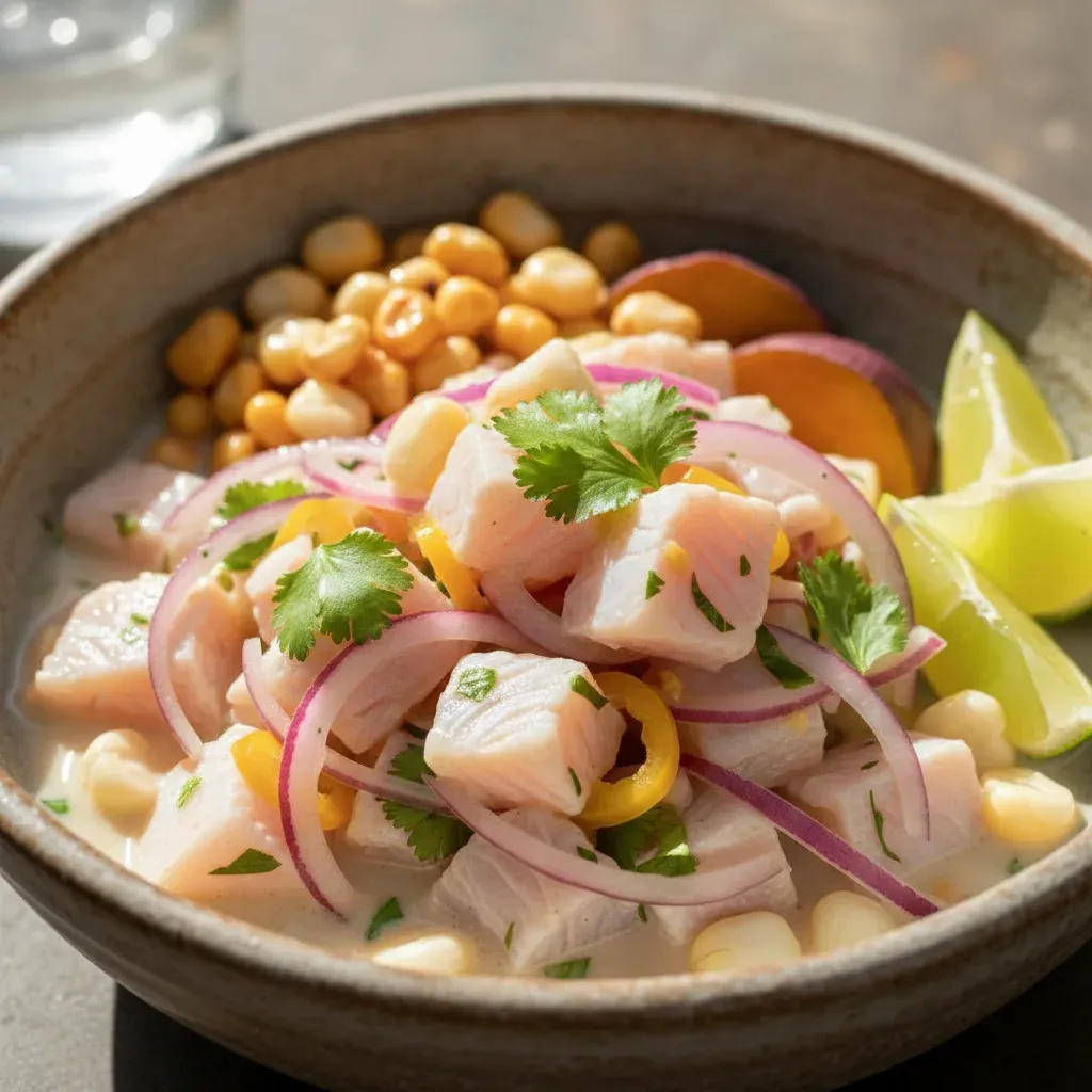Ceviche Peruano Clásico: Receta Auténtica del Sabor del Pacífico- ID: 214