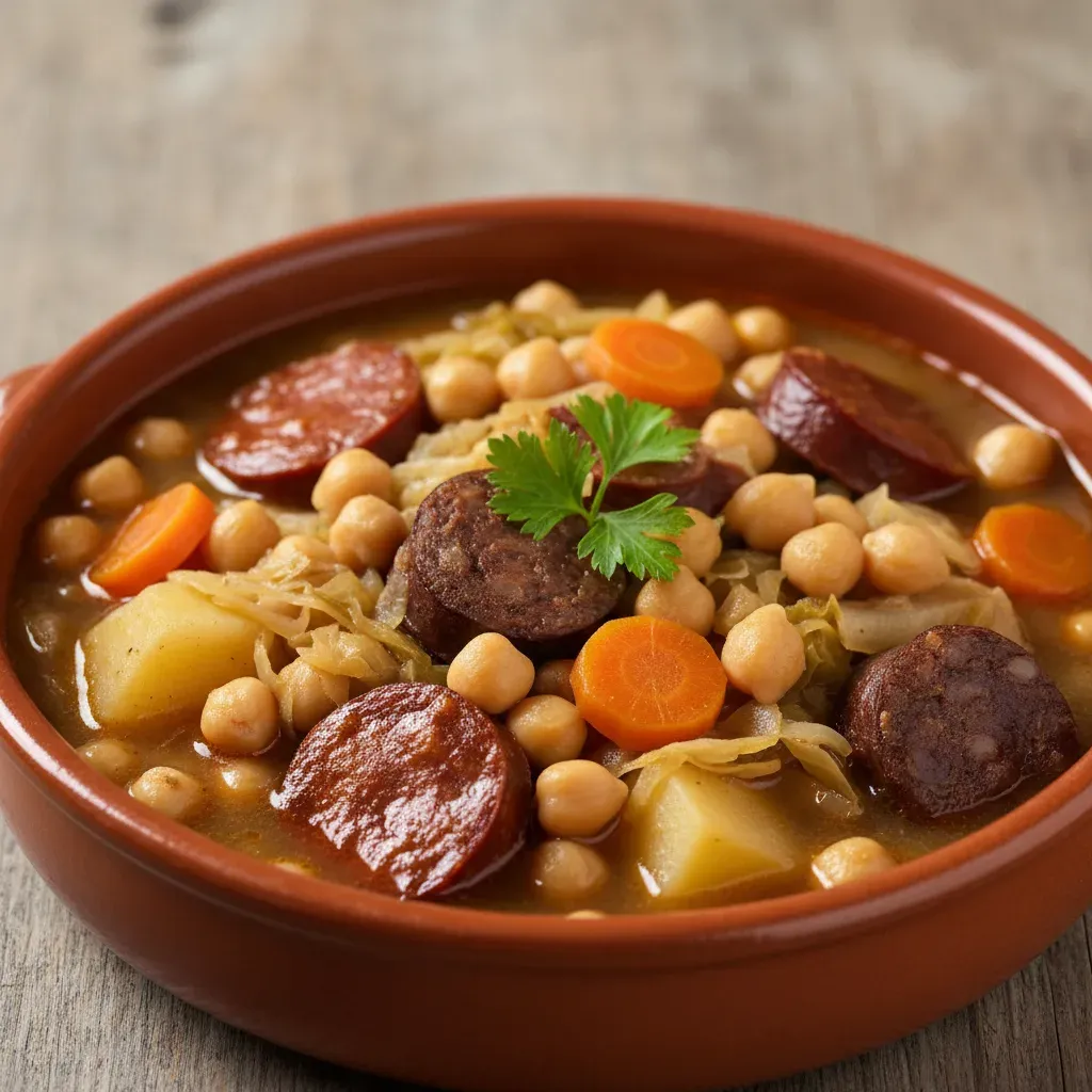 Cocido Madrileño: Receta Tradicional del Puchero de Madrid- ID: 215