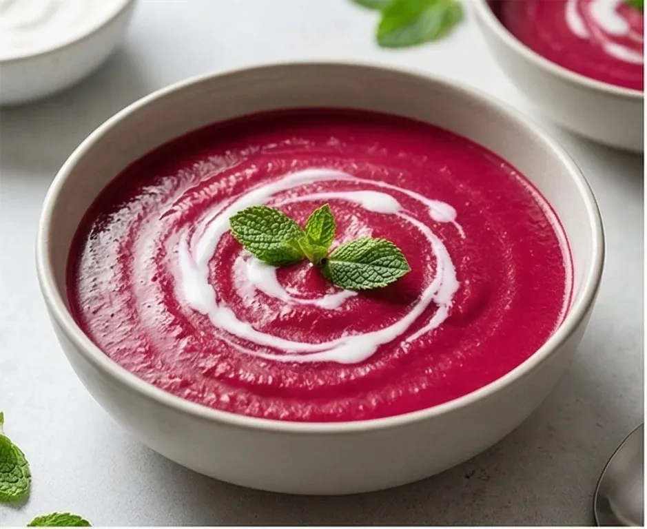 Crema suave de remolacha y manzana- ID: 159