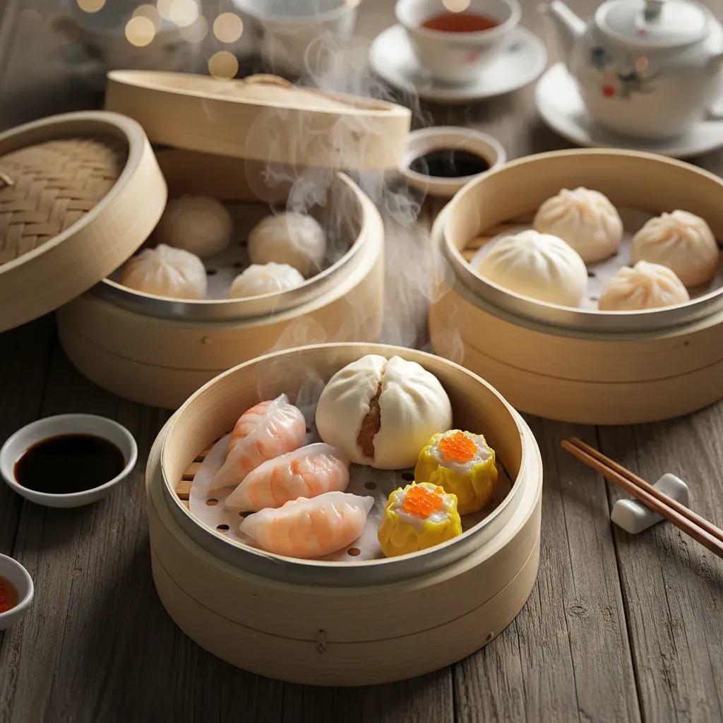 Un Viaje Culinario a Hong Kong: Dim Sum Cantonés - Receta Tradicional- ID: 227