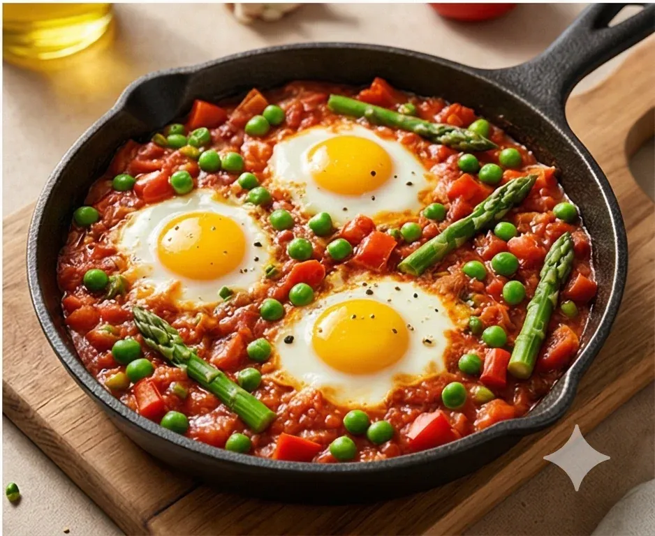 Huevos a la Flamenca Saludables (con Verduras)- ID: 104