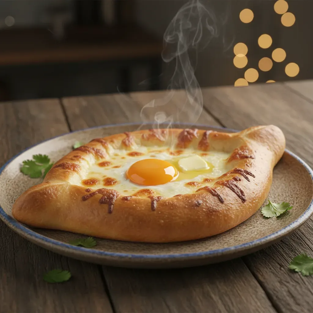 Khachapuri Georgiano: El Pan Barco de Queso y Huevo que te Enamorará- ID: 241