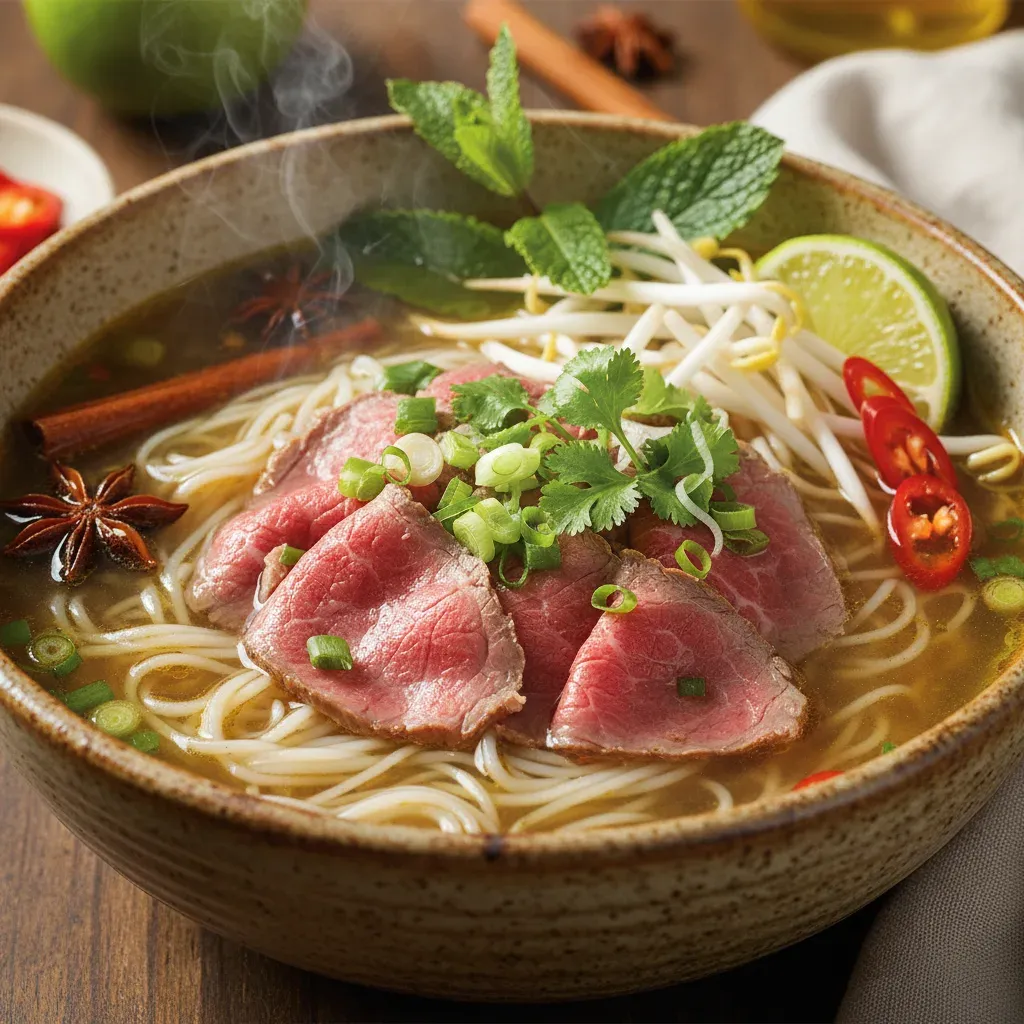Pho Bo Vietnamita: Un Viaje Culinario a Través del Caldo Más Reconfortante- ID: 216