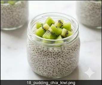 Pudding de Chía con Leche de Almendras y Kiwi- ID: 50
