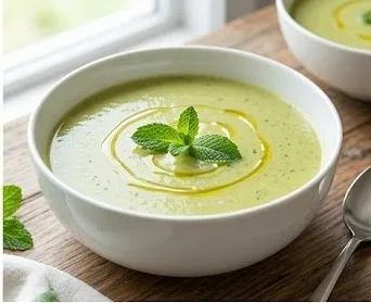 Sopa de calabacín y menta (ideal para tomar fría o caliente)- ID: 188