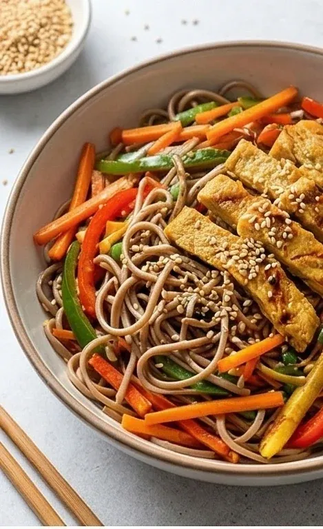 Wok de Fideos de Trigo Sarraceno con Verduras y Heura- ID: 117